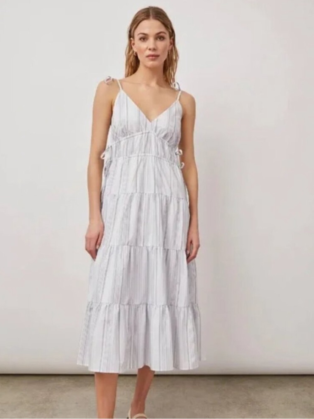 NWOT Rails Julia Dress in West Seaport Stripe Midi Dress, Size Small